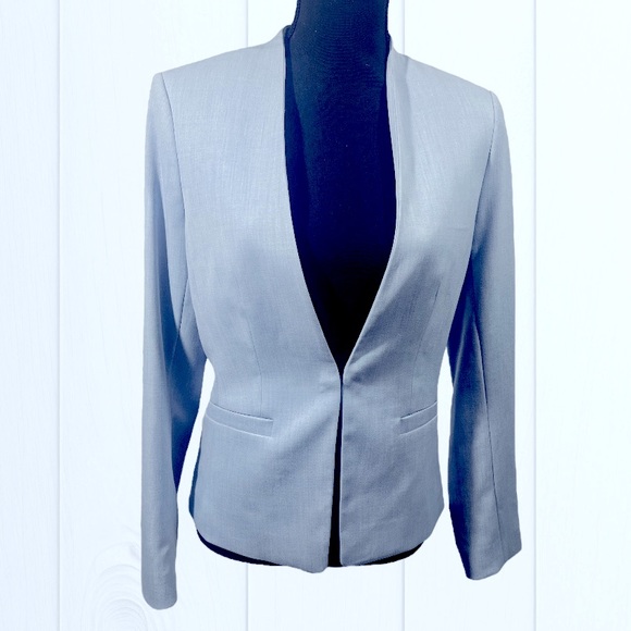H&M Jackets & Blazers - H&M light blue blazer jacket size 4. In excellent condition
